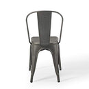 Modway EEI-3859-GME Promenade Bistro Dining Side Chair Set of 2, Gunmetal