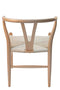 SK Designer Living Replica Hans Wegner Wishbone Chair - Natural