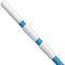 Greenerever 270 cm Swimming Pool Pole Telescopic Aluminum Rod for Skimmer Nets Vacuum Heads with Hoses Rakes Brushes | Adjustable Length | 1.1 mm Commercial Thick Pole | Ribbed Finish Blue