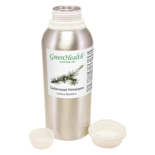 Cedarwood Himalayan Essential Oil - 8 fl oz - Aluminum Bottle - 100% Pure Essential Oil - GreenHealth