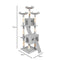 Floofi 170cm Cat Tree, Cat Tower, Cat Scratching Post, Cat Tree for Indoor Cats, Cat Condo, Cat Furniture, Cat Trees, Cat Post, Large Cat Tree, Cat Tree Tower, Cat Tower Large Cats (Grey)
