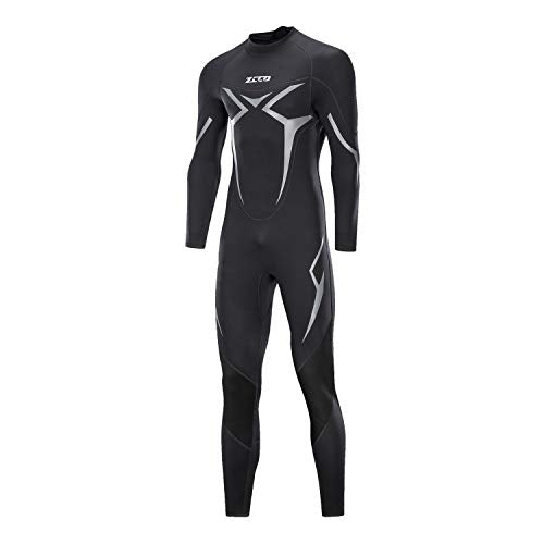 ZCCO Wetsuits Men's 3mm Premium Neoprene Full Sleeve Dive Skin for Spearfishing,Snorkeling, Surfing,Canoeing,Scuba Diving Wet Suits(XL)