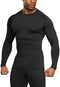 TSLA Men's Thermal Long Sleeve Compression Shirts, Athletic Base Layer Top, Winter Gear Running T-Shirt TM-YUD54-JPK Medium