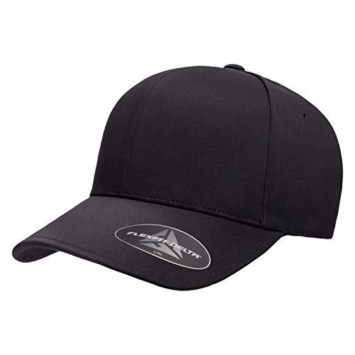 Flexfit Men's Flexfit Delta Seamless Cap Hat, Black, Large-X-Large US