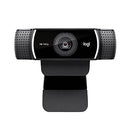 Logitech C922 Pro Stream 1080p Webcam, Knox Gear Holder and Light Stand and 4-Port USB Hub (3 Items)