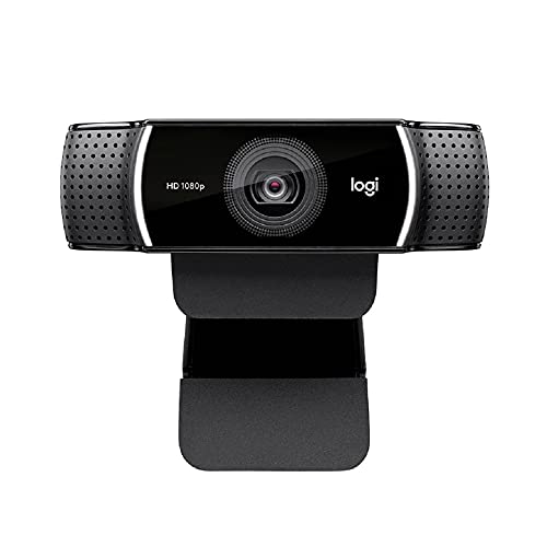 Logitech C922 Pro Stream 1080p Webcam, Knox Gear Holder and Light Stand and 4-Port USB Hub (3 Items)