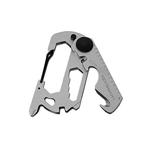 KeySmart AllTul Vulture - 10-in-1 Multi-Tool with Bottle Opener, Wrench, Carabiner, Philips Head, Wire Cutter, Flat Head, Spoke, Cutter, Ruler and Keyring Hole