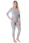 Rocky Thermal Underwear For Women (Long Johns Thermals Set) Shirt & Pants, Base Layer w/Leggings/Bottoms Ski/Extreme Cold (Heather Grey - Medium), Heather Grey, Medium