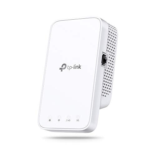 TP-Link AC1200 Mesh Dual Band Wi-Fi Range Extender, Broadband/Wi-Fi Extender, Wi-Fi Booster/Hotspot with 1 Ethernet Port, Built-in Access Point Mode, Works with Any Wi-Fi Router, UK Plug (RE330)