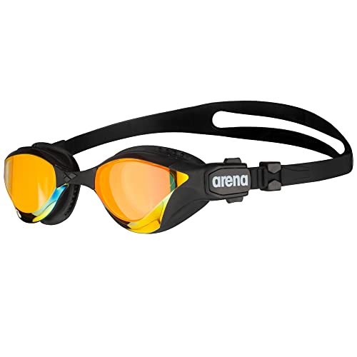 ARENA Cobra Tri Mirror Swipe Indoor Goggle, 355/ Yellow/Black