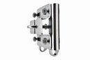 MARINE CITY Stainless Steel Vertical Stanchion Sturdy and Durable Polished Corrosion Resistant Rail Mount Anchor Bracket Holder for Boats Kayaks Ships RVs (Fits 7/8 Inches to 1 Inch) (1 Pcs)