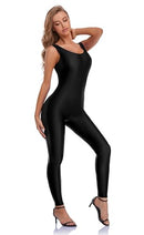 speerise Unitard Bodysuit for Women Dance Unitard for Womens Adult Spandex Bodysuit Costume, Black, M, Black, Medium