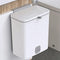 10 Liter Kitchen Trash Can with 8 Liter Inner Bucket, Countertop Compost Bin, Hanging Trash Bin with Lid for Kitchen Cabinet Door or Under Sink, Wall Mounted Garbage Bin for Bathroom (White)