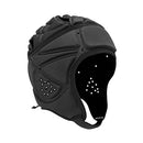 TENOL Rugby Helmet headprotect Breathable Head for Soccer Roller Skating Adult, Black