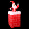 Jingle Jollys Christmas Inflatable Illuminated Santa, Outdoor Decorations, 1.8M Cold White LED Lights with Pegs and Ropes Set Built-in Pump Lawn Yard Decor