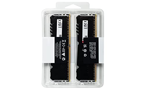 Kingston Fury Beast RGB 16GB (2x8GB) 3200MHz DDR4 CL16 Desktop Memory Kit of 2 KF432C16BBAK2/16