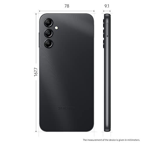 Samsung Galaxy A14 5G Single SIM Smartphone, Black, 4GB RAM, 128GB Storage