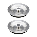 2PCS Kitchen Sink Drain Stopper 90mm 304 Stainless Steel Sealing Lid Sink Plug with Rubber Seal for 110mm Diameter Kitchen Sink Drain Hole