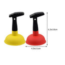 Mini Sink Plunger Plumbing Tools 2Pcs Kitchen Sink Toilet Plunger Toilet Drain Unblocker Suction Power to Unclog Slow Sinks Drains Tubs Showers Sink Cleaner Drain Plunger