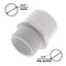 PVC Pipe Reducer Fitting - 3/4 Inch MNPT Male Pipe Thread x 1/2 Inch Slip Socket - Sch 40 PVC Male Adapter Reducing Pipe Fitting - PVC Pipe Connectors for Home Sewer Plumbing Water Line - White