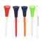 Soft Rubber Cushion Top Plastic Golf Tees 83mm 3.26inch Mixed Colors Pack of 50Pcs Golf tees