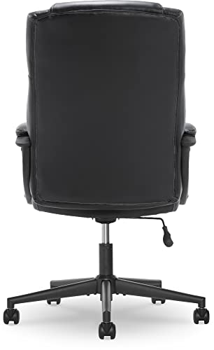 Serta Style Hannah II Office Chair, Bonded Leather, Black