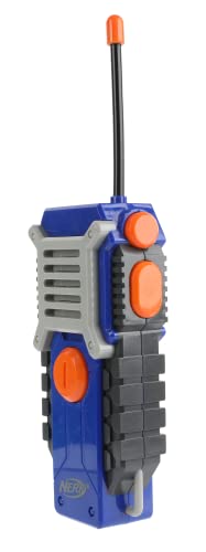 NERF Walkie Talkies for Kids by Sakar | Powerful 1000ft Range, Speakers, Rugged Design, Battery Powered, Outdoor Toys for Boys and Girls (Gray, Blue, & Orange)