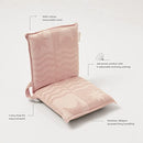 Terry Travel Lounger Chair in Salmon Pink