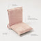 Terry Travel Lounger Chair in Salmon Pink