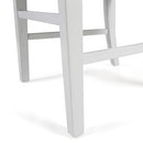 Christopher Knight Home Roshan Farmhouse Acacia Wood Dining Chairs, White/Walnut 21D x 17.75W x 35.5H Inch