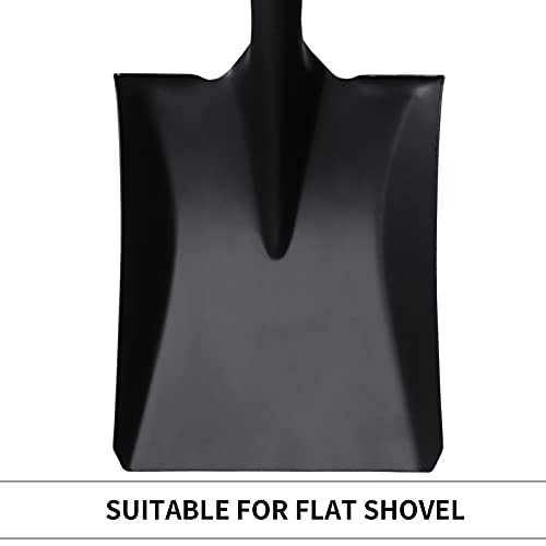 Square Shovel, Shovels for Digging with D-Handle, Overall 41-Inch Long Garden Shovel, Transfer Shovel, Snow Shovel for Car, Garden Tools