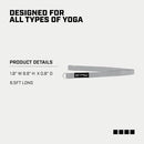 Capelli Sport Yoga Strap Stretch, Fitness and Exercise Stretch Strap with Steel D-Rings, Grey, 6.5 ft