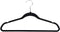 Gominimo 30 Pack of Non-Slip Velvet Suit Hangers with Tie Organizers up to 4.5kg ABS/Silk Plush Material Black