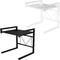 Microwave Shelf Kitchen Organiser Oven Rack Toaster Stand Shelf Storage Metal Cabinet Shelving Kitchen Supplies Tableware (White)