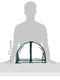 Zenport SH3270-12.5 1-Foot High Balcony Protected Patio, Mini Clear Greenhouse