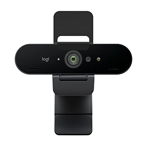 Logitech Brio Stream Webcam - Ultra 4K HD Video Calling, Noise-Cancelling Mic, HD Auto Light Correction, Wide Angle, Compatible with Microsoft Teams, Zoom, Google Meet on PC / Mac