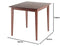 Winsome Wood Groveland Square Dining Table in Antique Walnut Finish