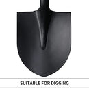 Shovel for Digging,Round Shovel, Garden Tool with D-Handle, 41 Inches in Overall Length, Wooden Handel Garden Shovel,Beach Shovel, Car Snow Shovel