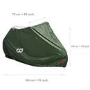 CyclingDeal Bike Cover for Outdoor Bicycle Storage - 1 (L) Bike - Heavy Duty 190T Polyester Material, Waterproof Weather Conditions for Mountain, Electric & Road Bikes, Dust Protection