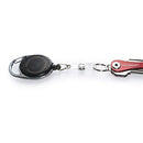 KeySmart Retractable Carabiner - Belt Clip Key Ring and Snap Badge Reel (1-Pack)