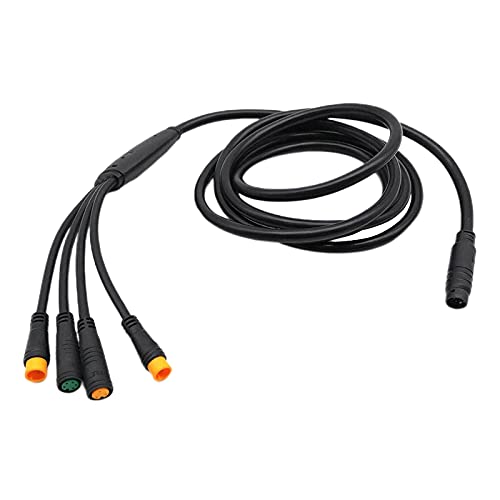 1T4 Convert Wire Electric Bike Extension Cable Electric Bike Throttle Display Light Connector