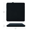 Amazon Basics Memory Foam Seat Cushion - Black, Square