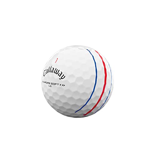 Callaway Golf 2022 Chrome Soft X LS Golf Balls, Triple Track, White