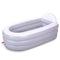 Inflatable Bathtub for Adults, 165cm × 86cm × 71cm Foldable Portable Bathtub, Blow Up Bath Tub with Backrest for Home Spa or Ice Bath(Gray White)… (No Pump)
