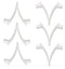 PoolSupplyTown Pool Butterfly V Clip for Pool Spa Brush, Leaf Rake, Leaf Skimmer, Vacuum Head (6 Pack)