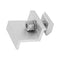 Solar Mount Z Brackets, Glossy Finish Standard Size 10PCS Lightweight PV Mounting Side Clamps Easy To Install for Panel Installation (35mm)