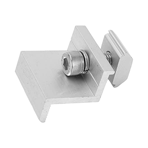 Solar Mount Z Brackets, Glossy Finish Standard Size 10PCS Lightweight PV Mounting Side Clamps Easy To Install for Panel Installation (35mm)