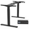 Ufurniture Standing Desk Electric Dual Motor Height Adjustable Sit Stand Desk with Automatic Memory Smart Handset Ergonomic Stand up Home Office Workstation 140 * 60cm Splice