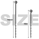 10" Stainless Steel Soil Sampler Probe Monitor Soil Sampler and Moisture Meter for Lawn Plant Garden Farm Soil Sampling