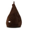 HOMESO Teardrop Shape Faux 5XL Fur Bean Bag Chair for Adults & Kids [No Filling] (Brown)